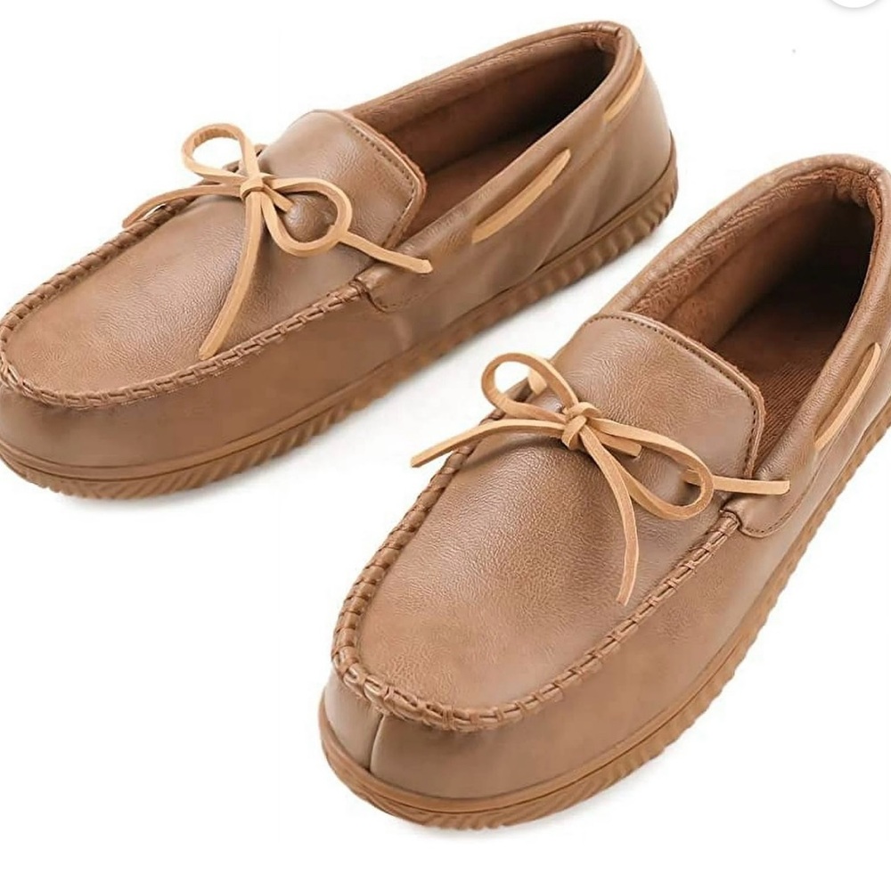 ULTRAIDEAS Men's Cozy Moccasin Slippers with Memory Foam-SIZE US 12